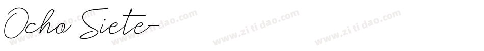 Ocho Siete字体转换